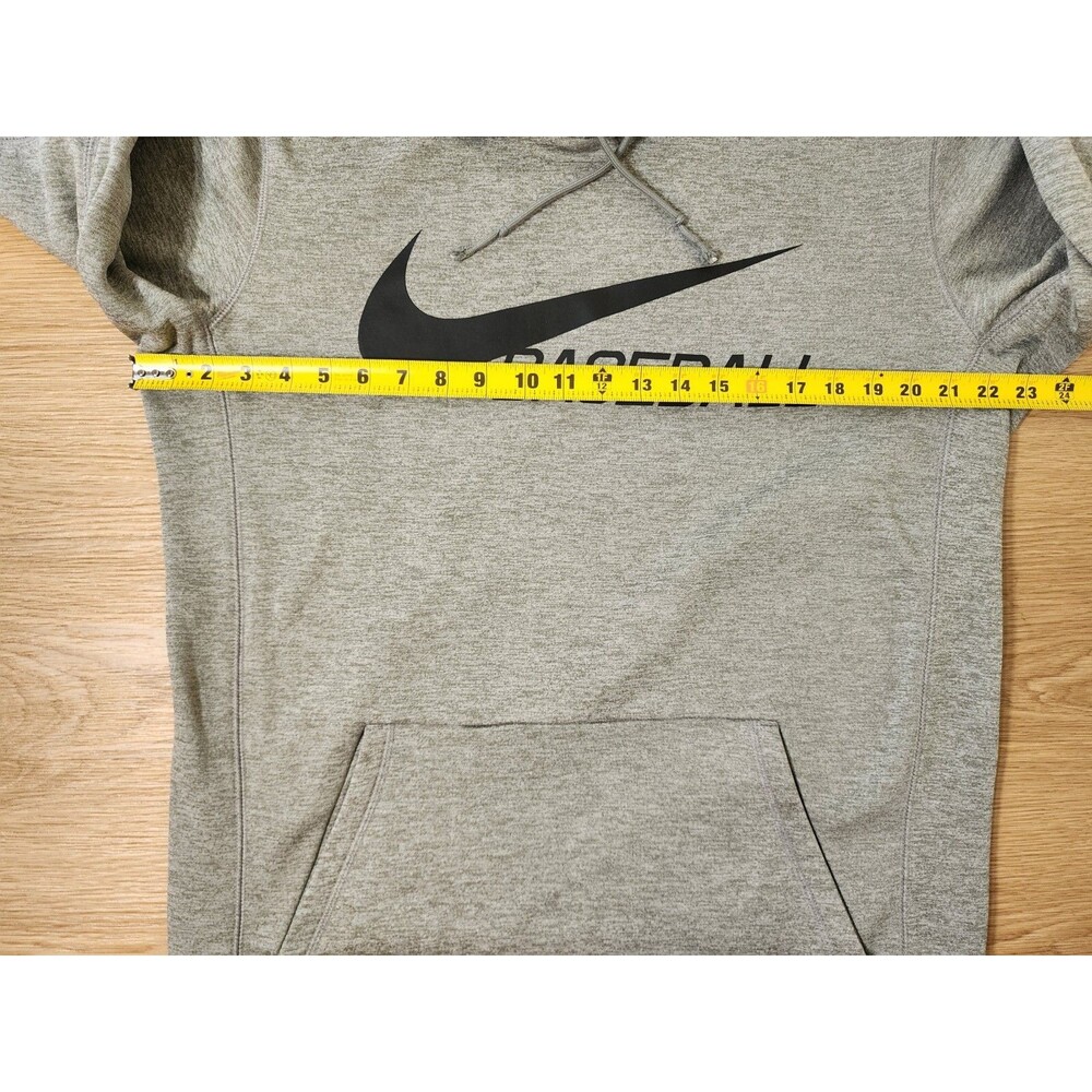 Nike Baseball hoodie Sweatshirt Mens L Fleece DRI-FIT Graphic Check Logo READ - Picture 5 of 8